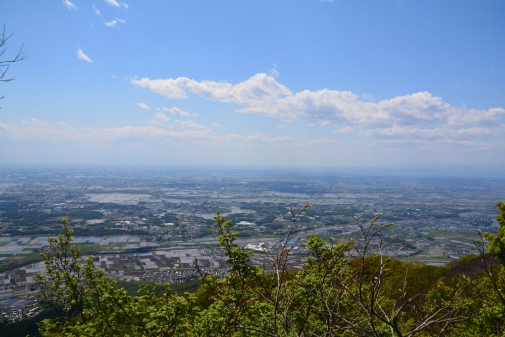 筑波山の男体山頂からの眺め