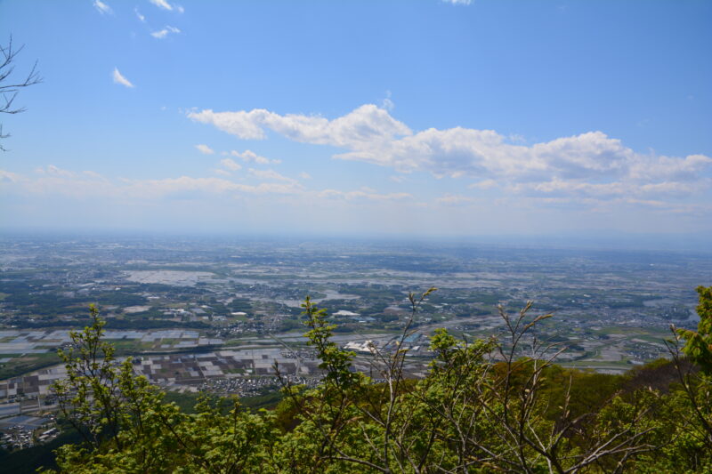 筑波山の男体山頂からの眺め