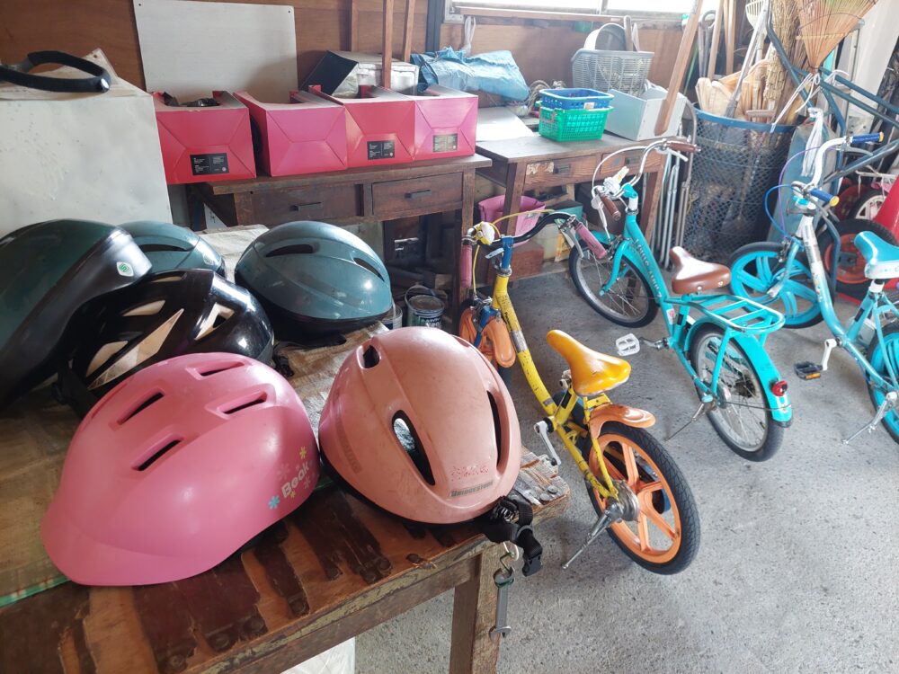 秩父市児童交通公園の貸し出しヘルメット