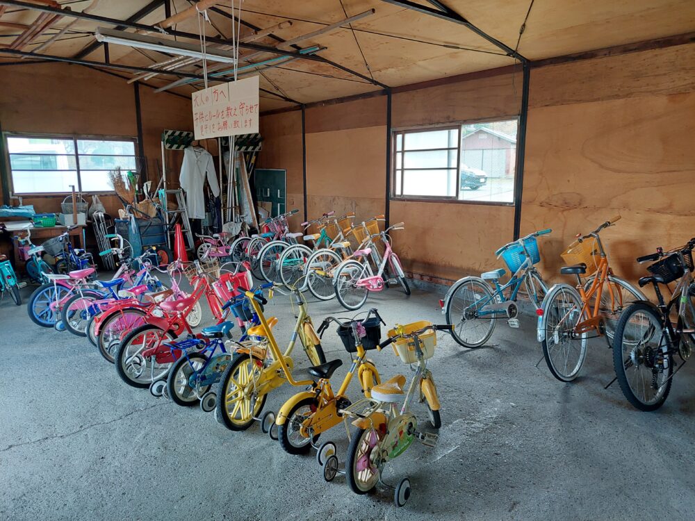 秩父市児童交通公園の貸し出し自転車