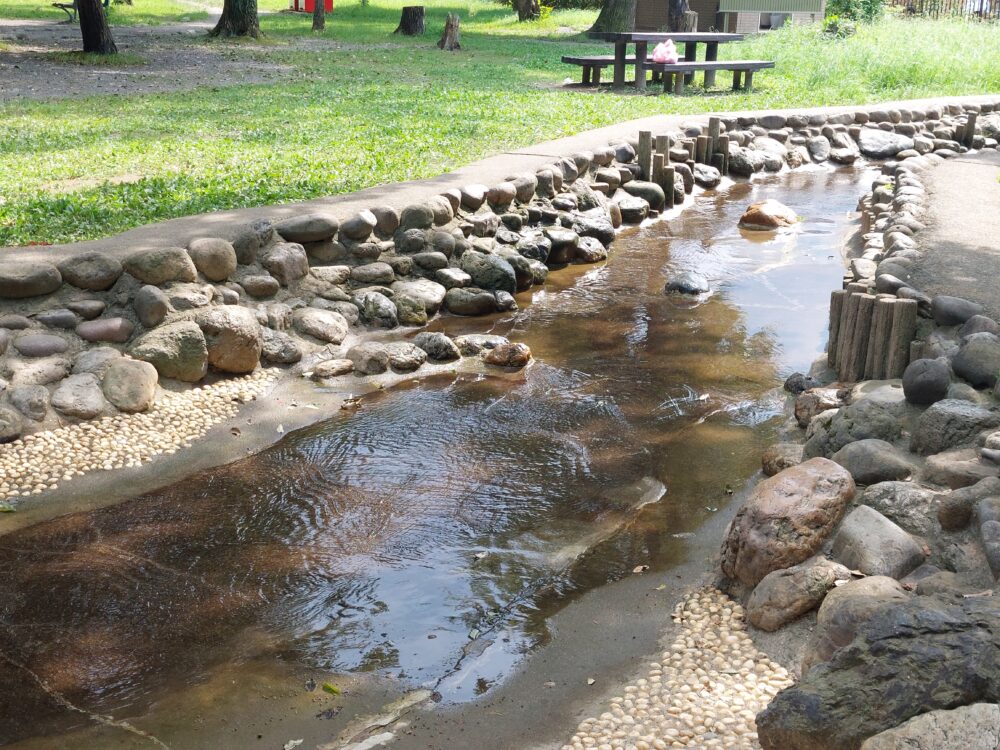 伊佐沼公園のじゃぶじゃぶ池