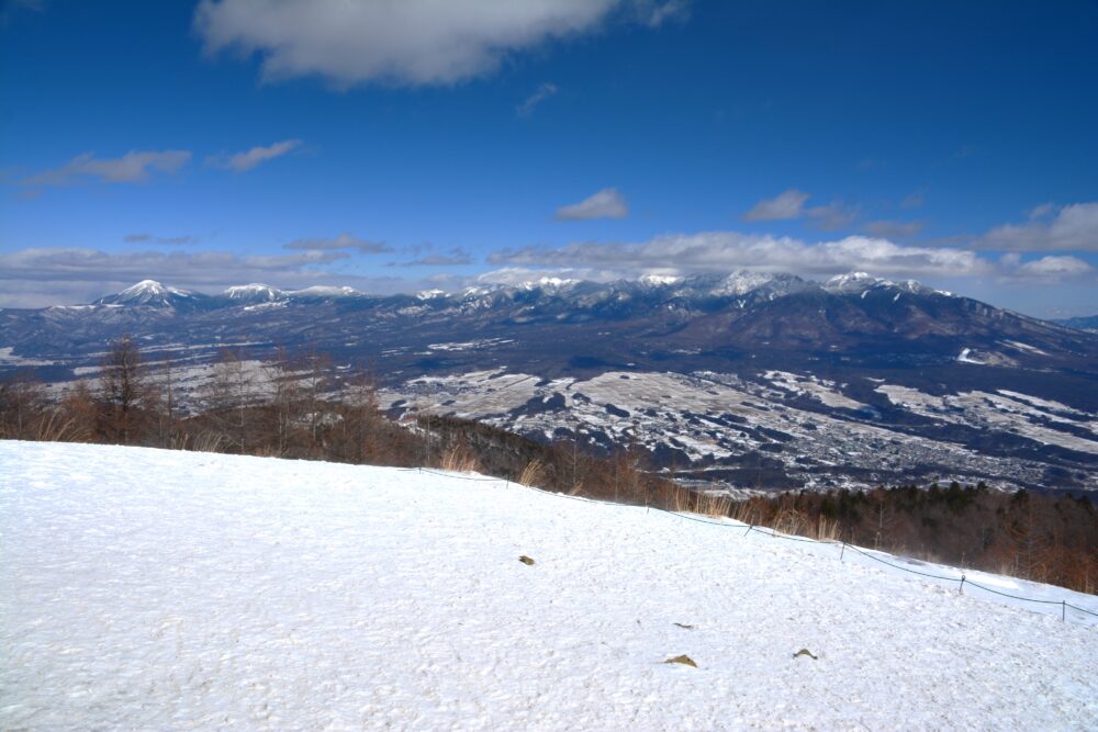 入笠山山頂から眺める八ヶ岳