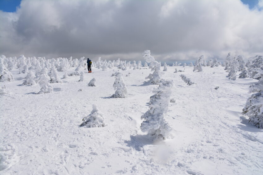 冬の西吾妻山山頂