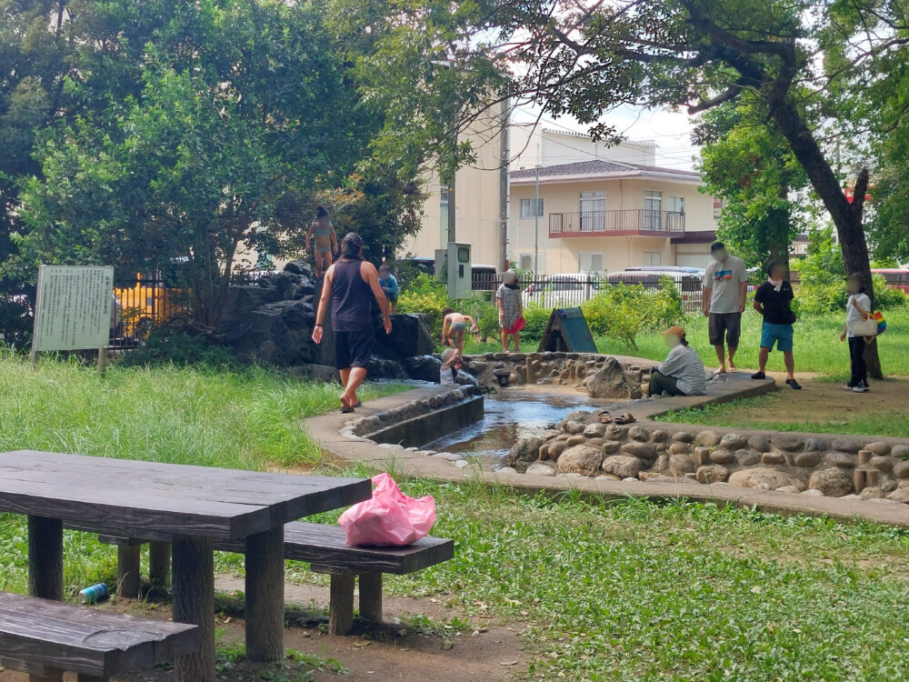 伊佐沼公園のじゃぶじゃぶ池