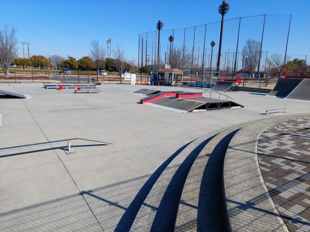 鴻巣市上谷総合公園のスケートパーク
