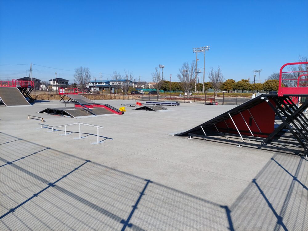 鴻巣市上谷総合公園のスケートパーク
