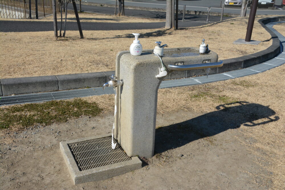 鴻巣市上谷総合公園の手洗い場