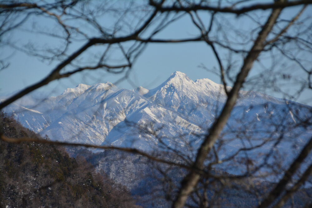 櫛形山中尾根登山道から見る八ヶ岳