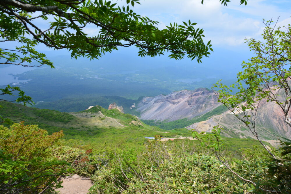 磐梯山から眺める景色