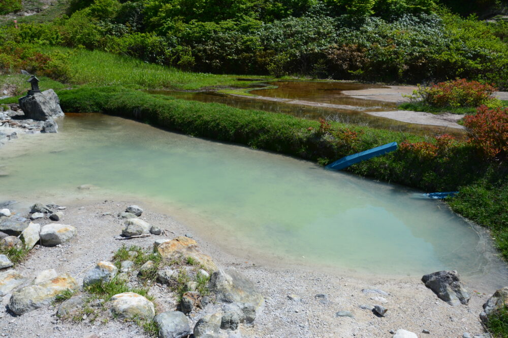 磐梯山の中の湯温泉跡