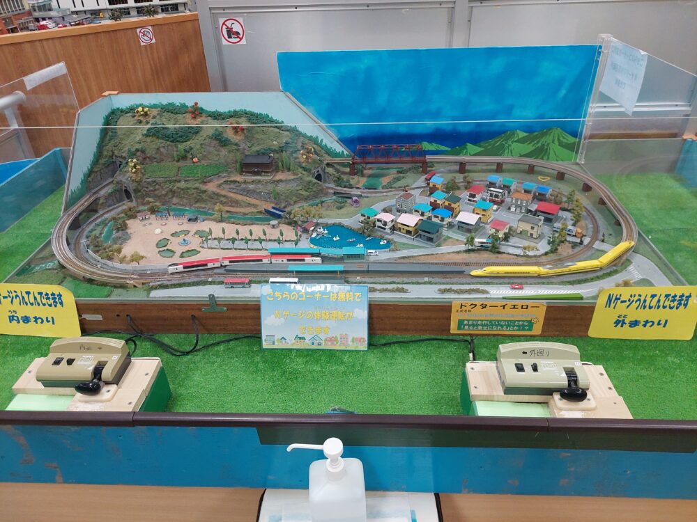 壬生町おもちゃ博物館の鉄道模型の部屋にあるNゲージ