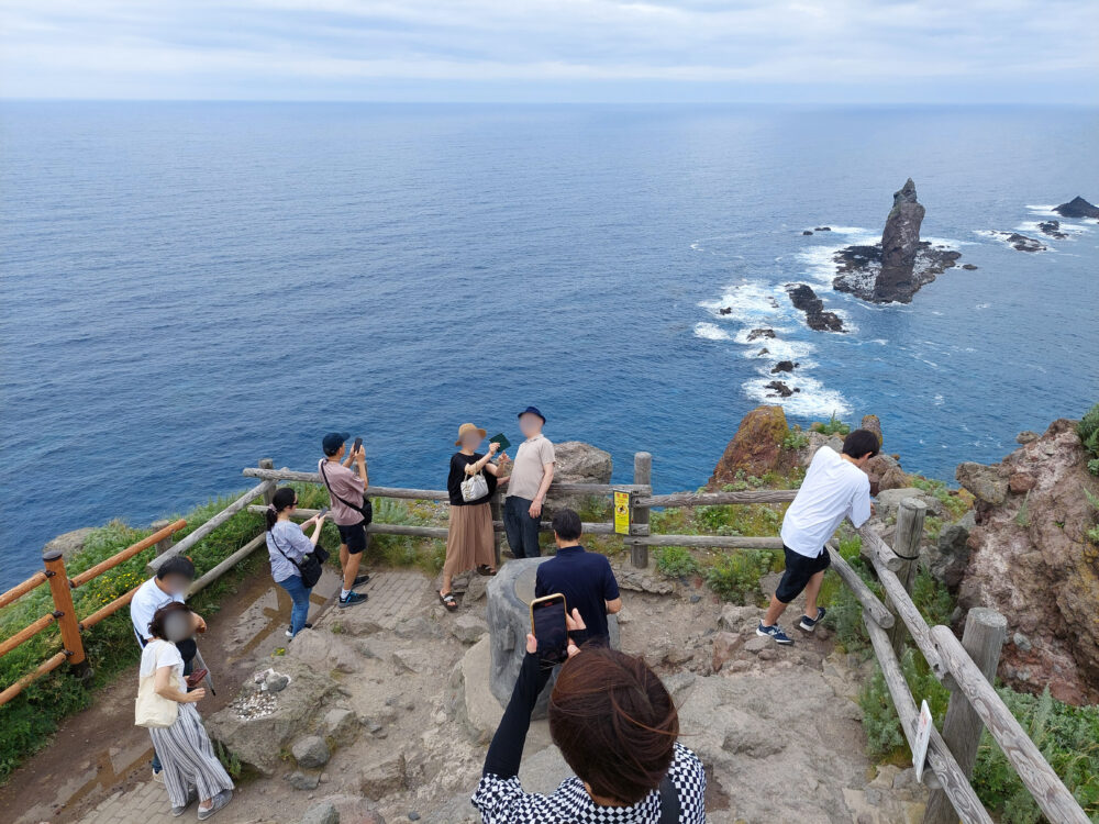 神威岬の先端