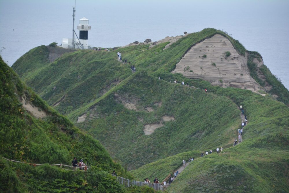 神威岬への道