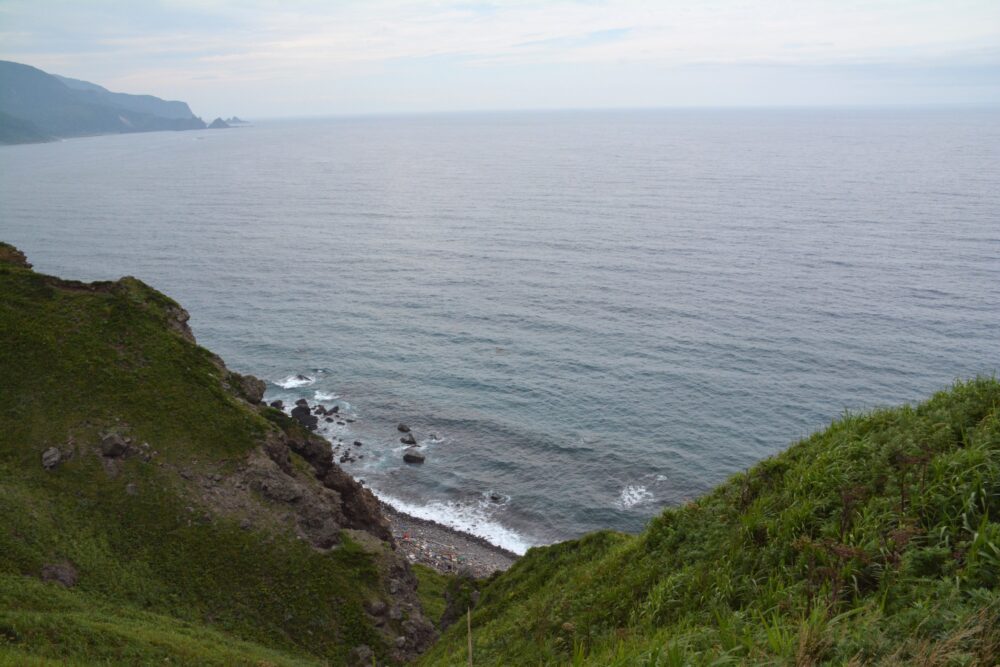 神威岬から見る海岸線