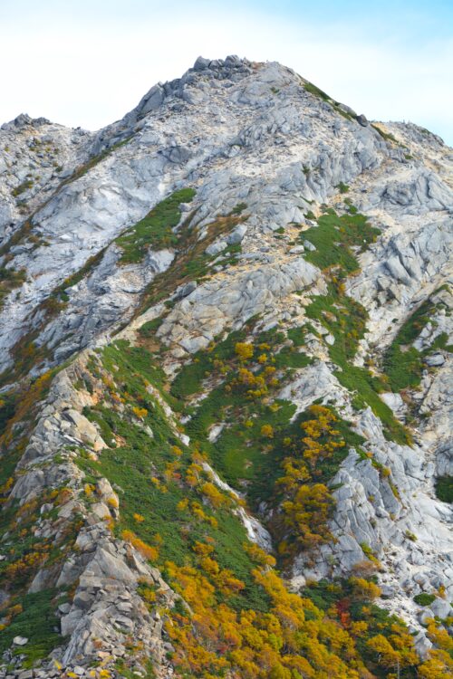 駒津峰から見た甲斐駒ヶ岳山頂