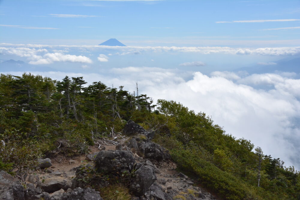 三ツ頭と富士山