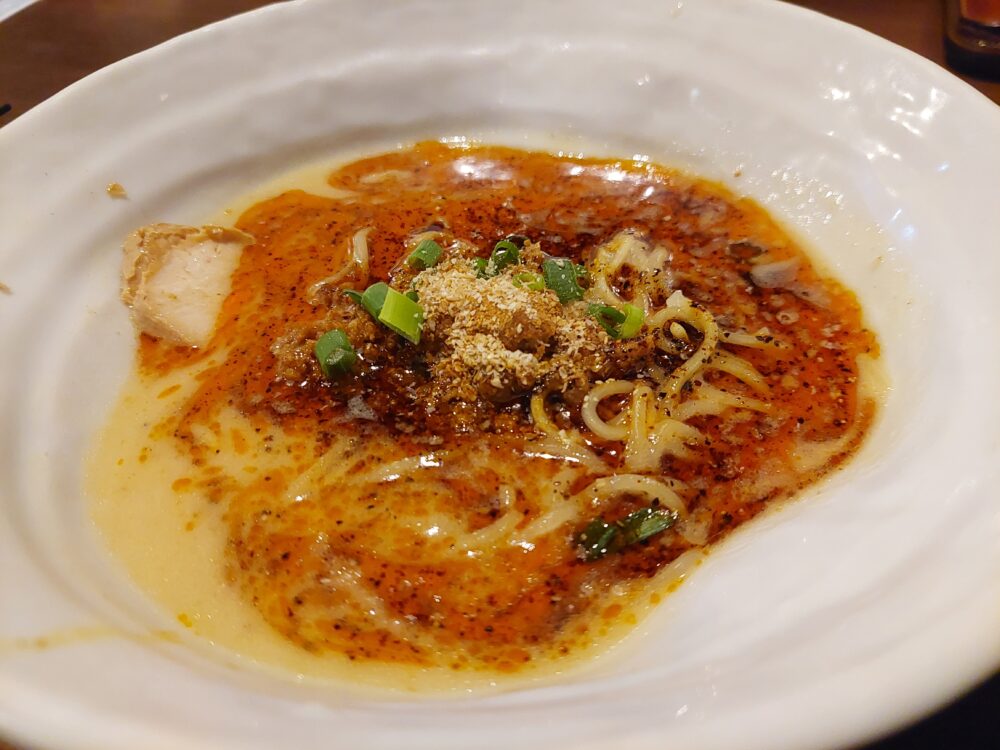 ラーメンあじゃりのカラシビ担々麺