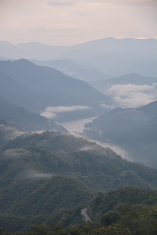 越後駒ヶ岳の登山道から見た景色