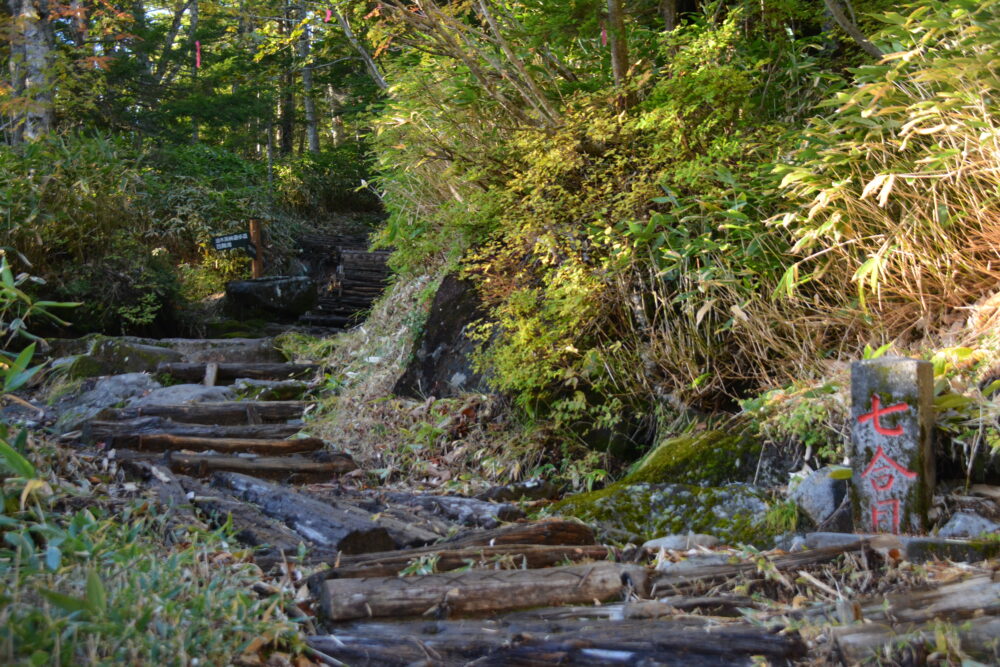 御嶽山の登山道