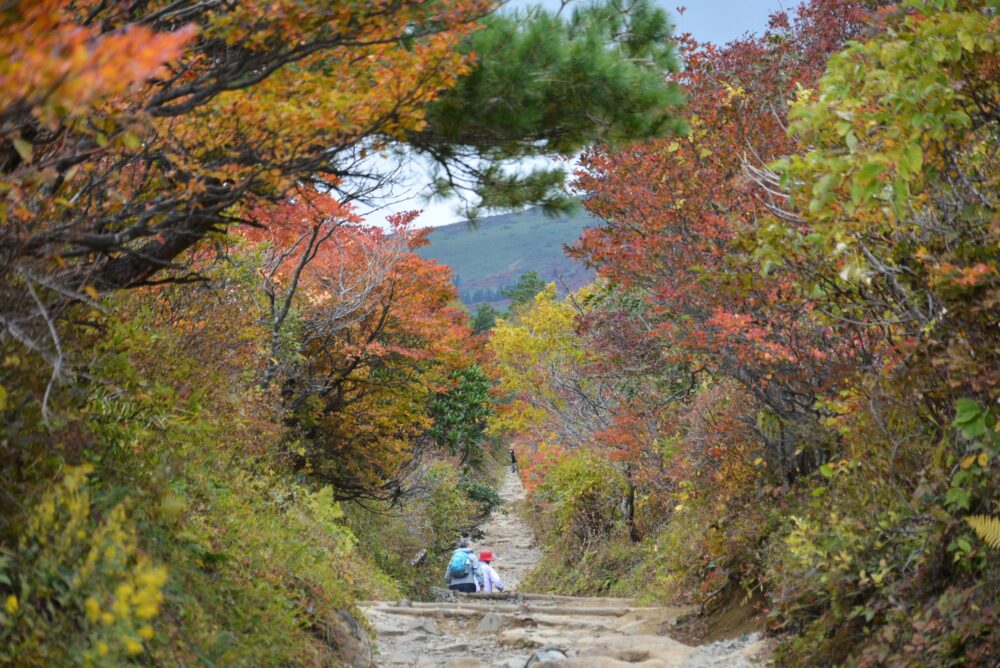 紅葉の安達太良山