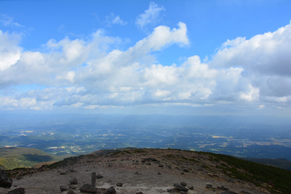 安達太良山山頂からの眺め