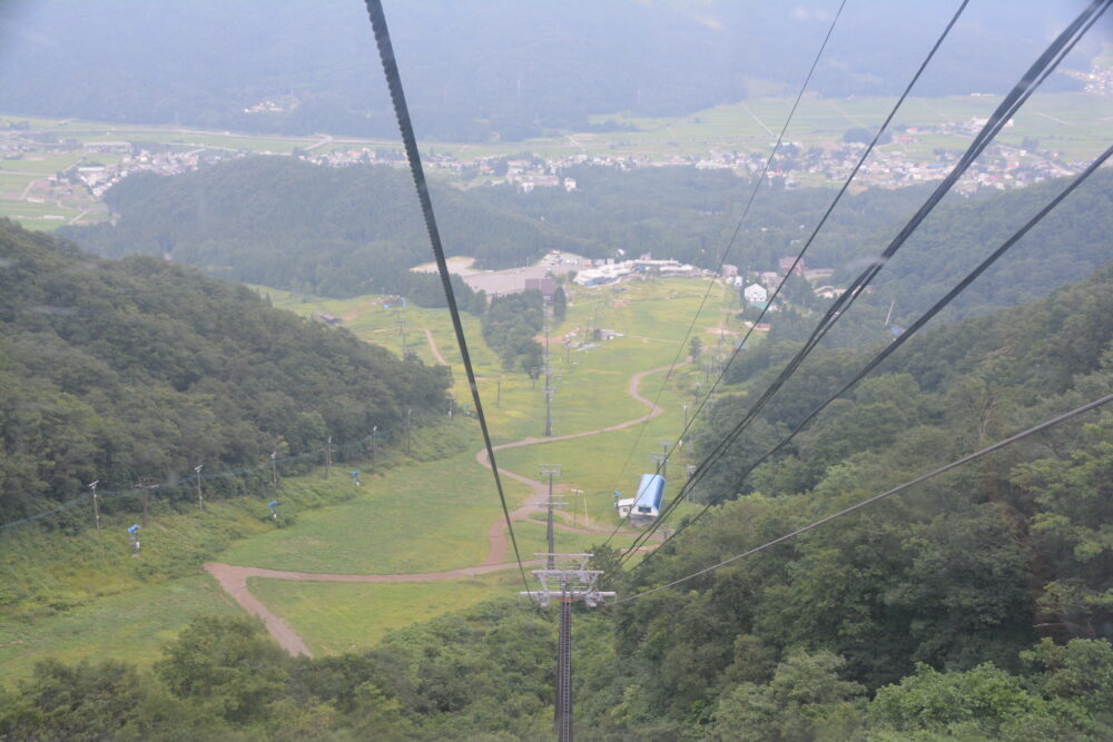 五竜岳のゴンドラから見た景色