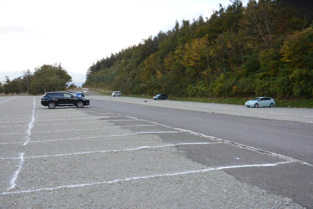 あだたら高原スキー場の駐車場