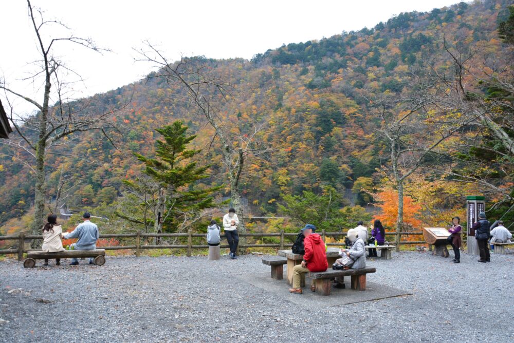 寸又峡の尾崎坂展望台