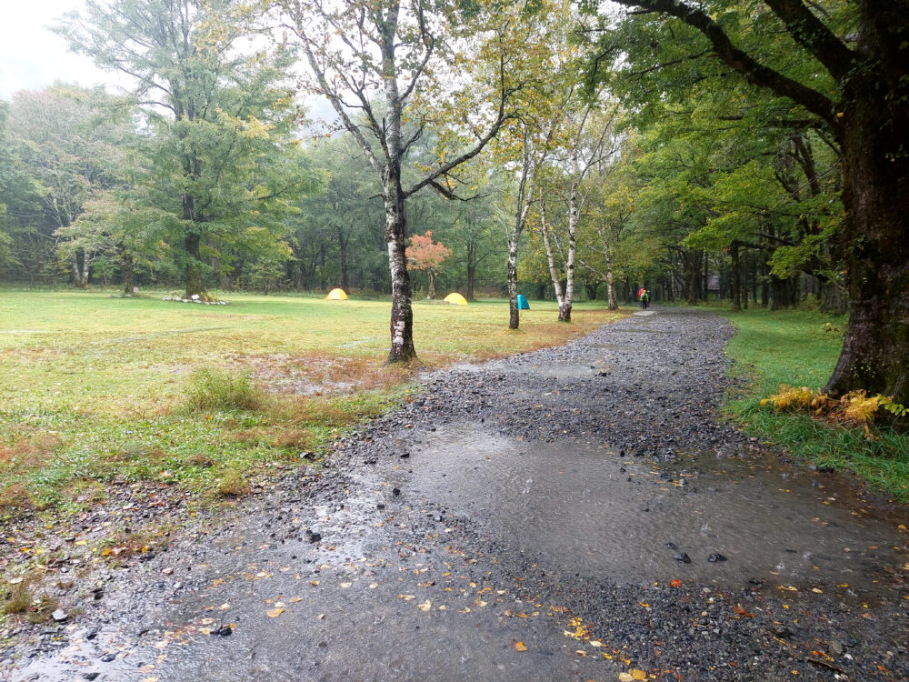 雨の徳澤園