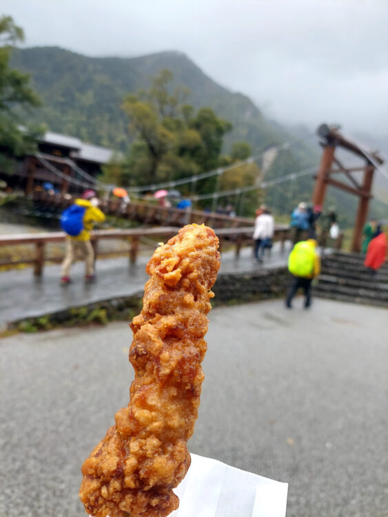 上高地の山賊焼き串