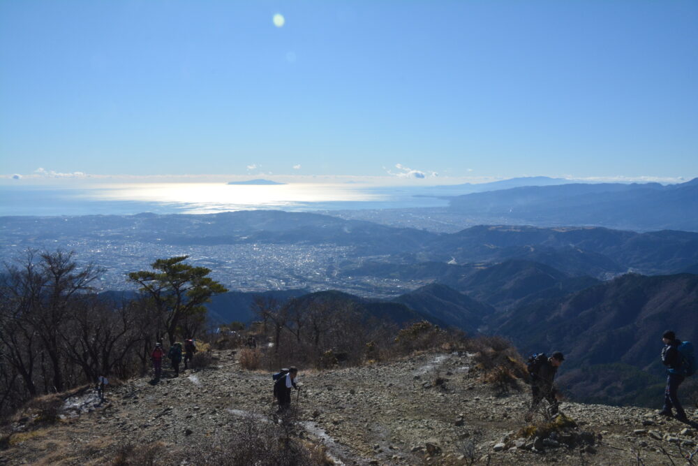 塔ノ岳から見る相模湾