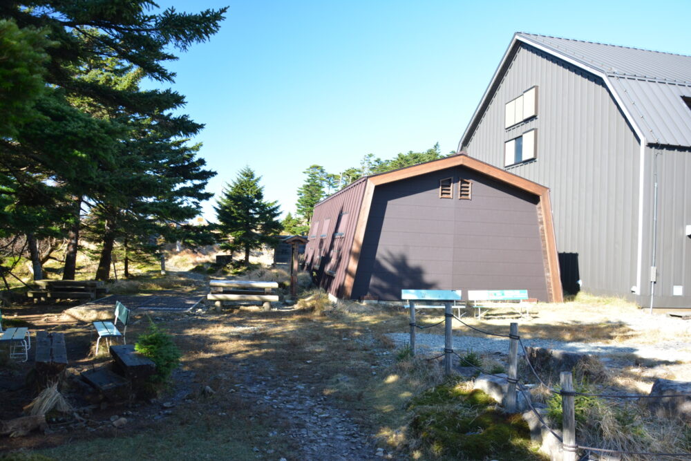 大峰山の弥山小屋