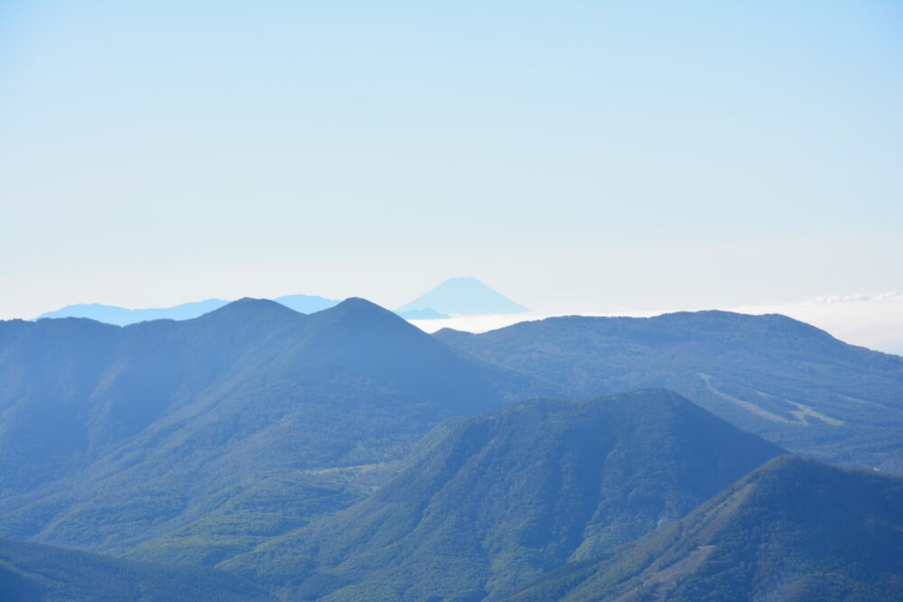 四阿山から見た富士山