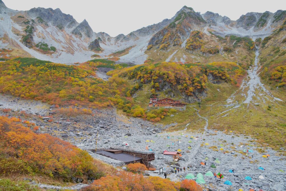 紅葉の涸沢カール