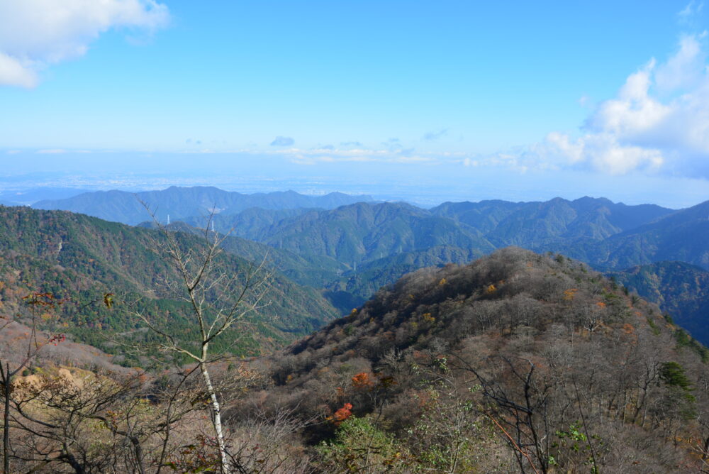 丹沢山からの眺め