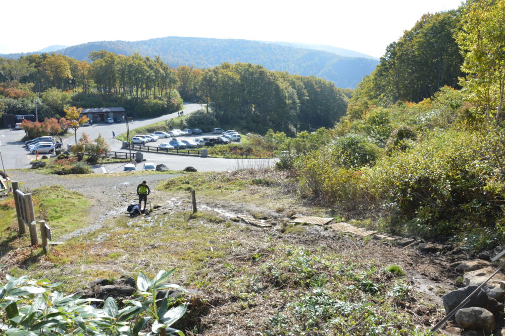 酸ヶ湯の八甲田山登山口