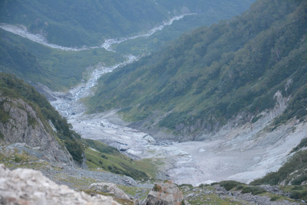 白馬岳から見る白馬大雪渓