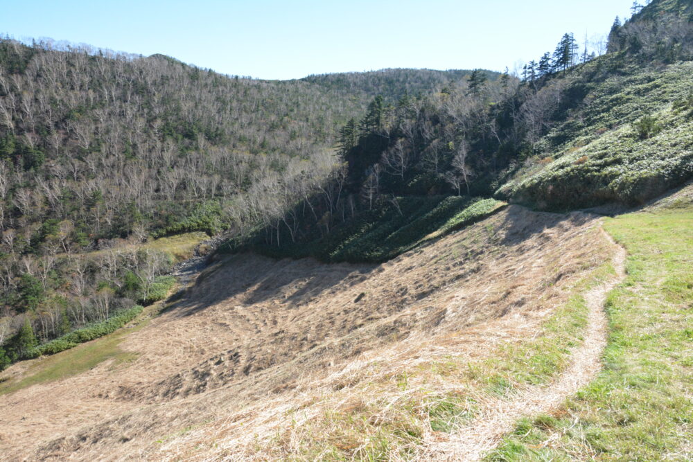 草津白根山（本白根山）の登山道