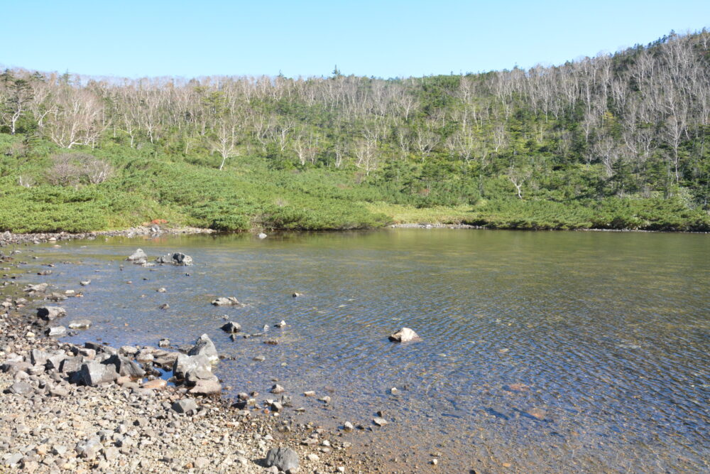 草津白根山（本白根山）の鏡池