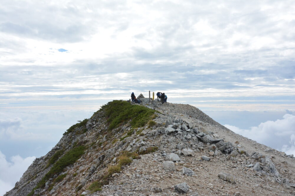 白馬鑓ヶ岳山頂