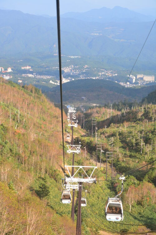 草津白根山（本白根山）のロープウェイ