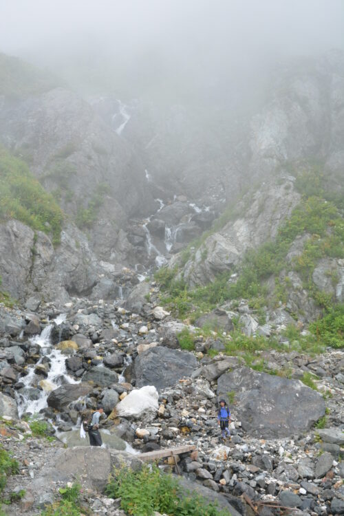 白馬鑓ヶ岳の登山道