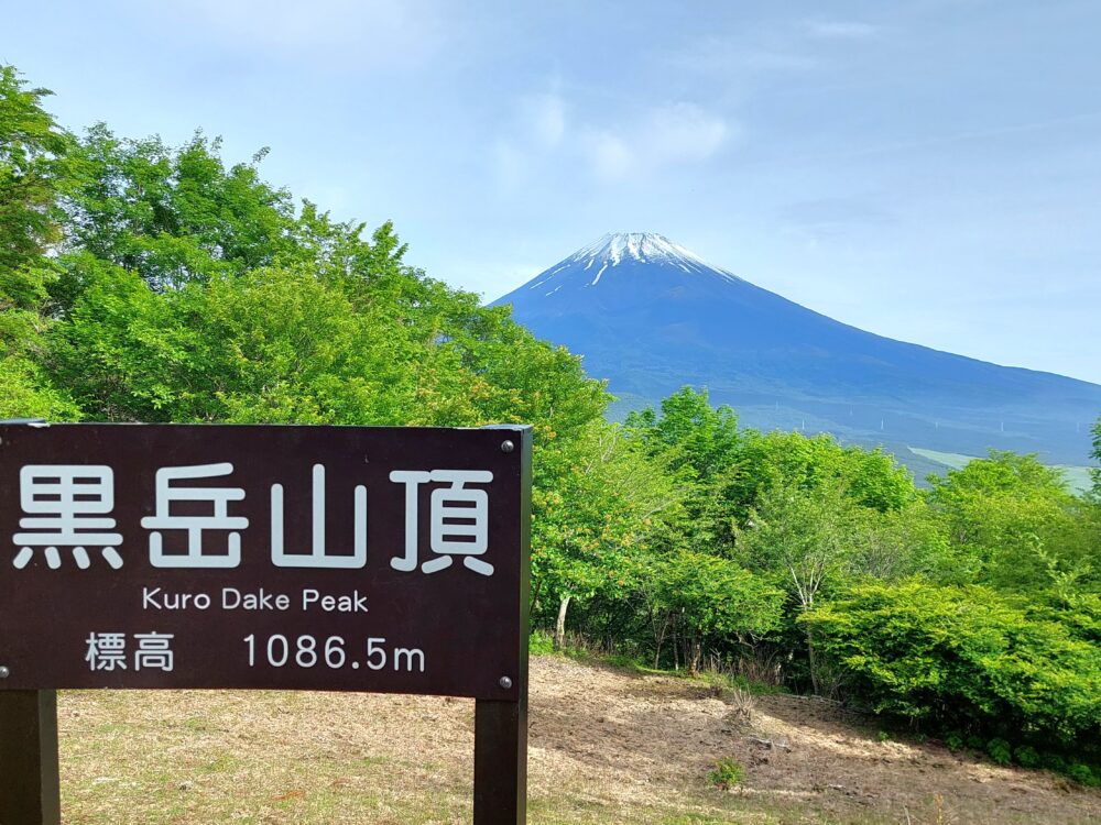 愛鷹山・黒岳から眺める富士山