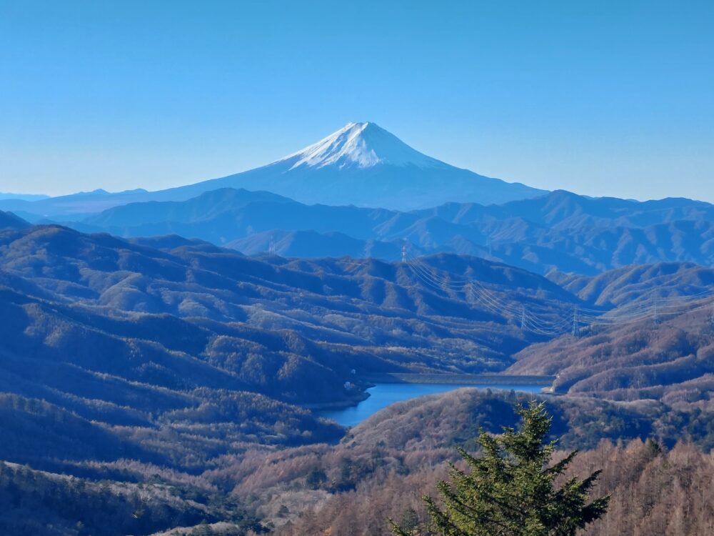 大菩薩嶺から眺める富士山