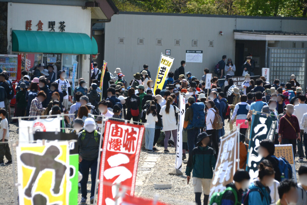 ゴールデンウィークの筑波山・御幸ヶ原の混雑