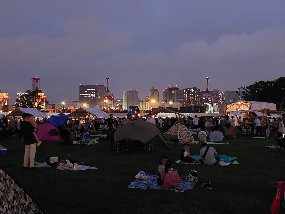 イベント・ベジライフとお台場の夜景