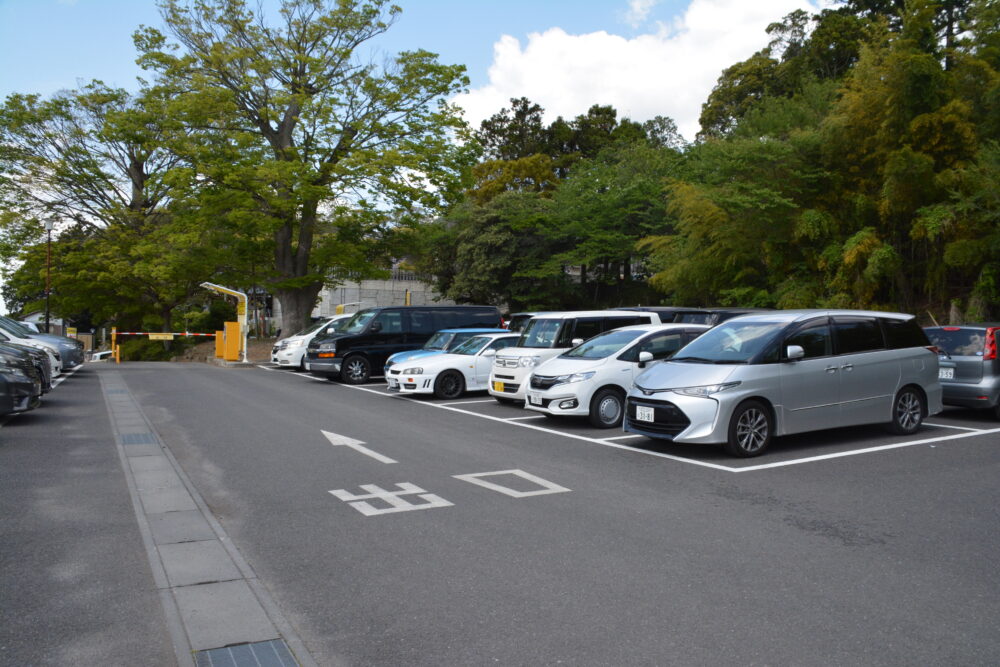 筑波山神社の駐車場