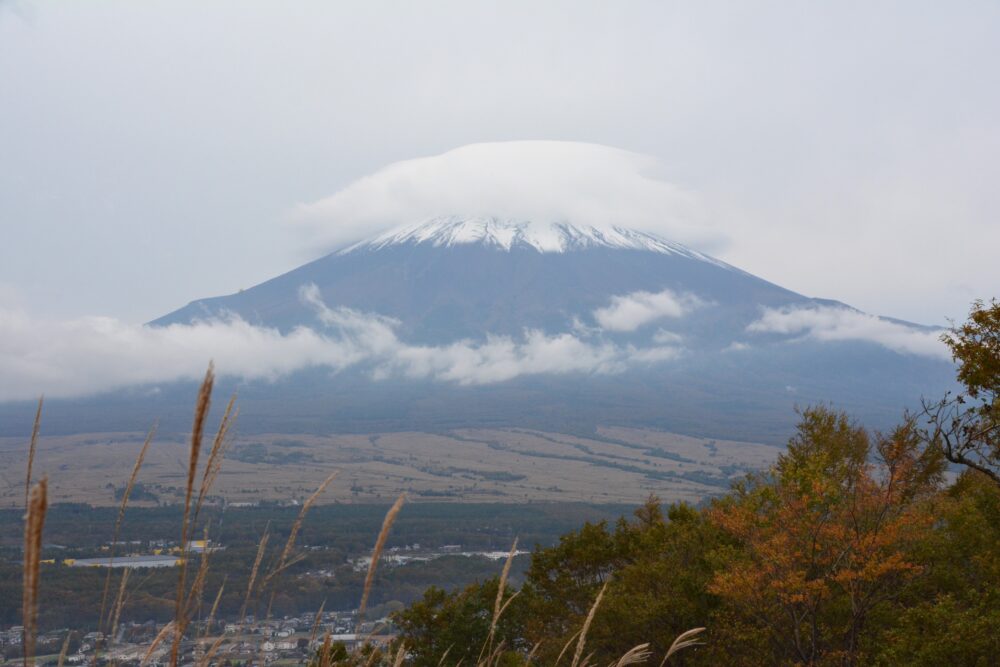 杓子山から見た富士山