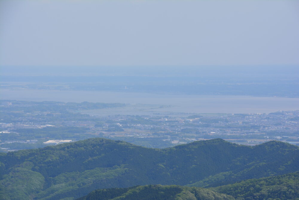 筑波山・コマ展望台から見た霞ヶ浦