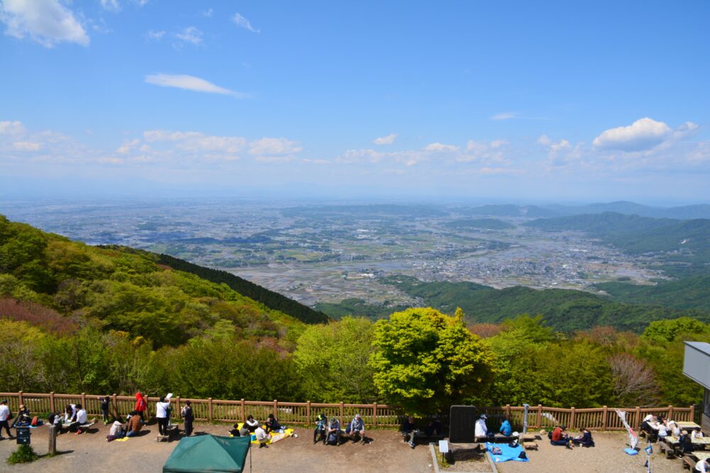 筑波山・コマ展望台から見た栃木方面